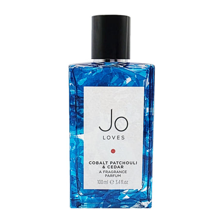 Jo Loves Cobalt Patchouli & Cedar A Fragrance Parfum sample spray bottle, travel spray decant, fragrance tester