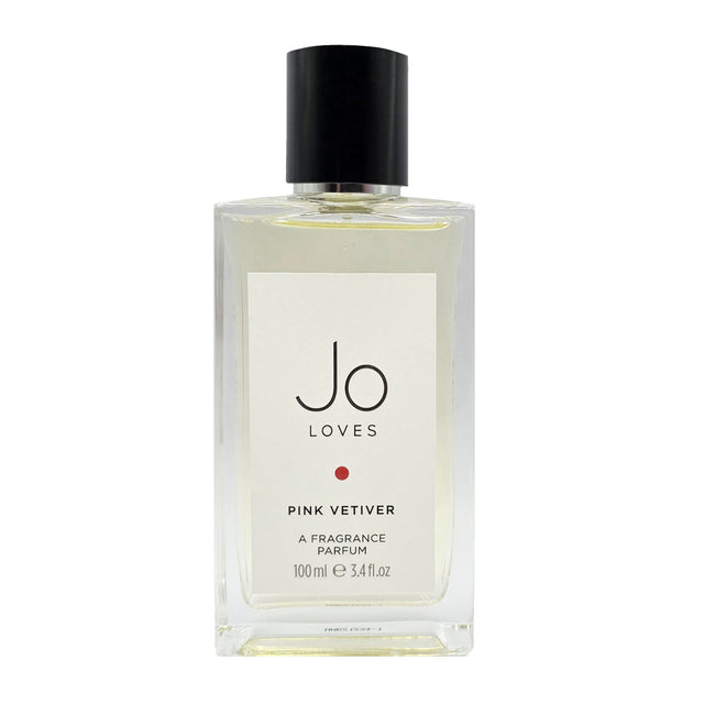 Jo Loves Pink Vetiver A Fragrance Parfum sample spray bottle, travel spray decant, fragrance tester