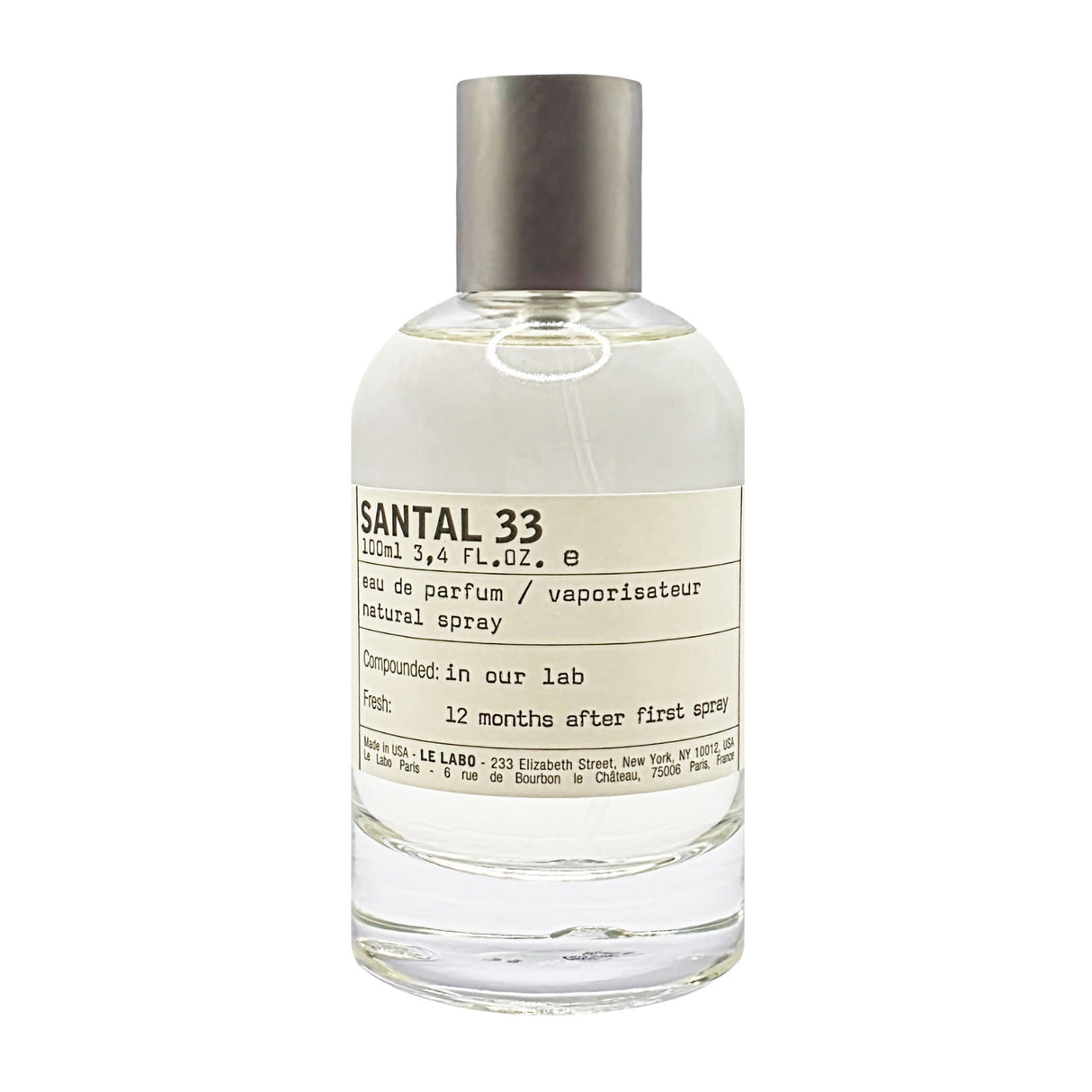 Le Labo Santal 33 Eau de Parfum sample spray bottle, travel spray decant, fragrance tester