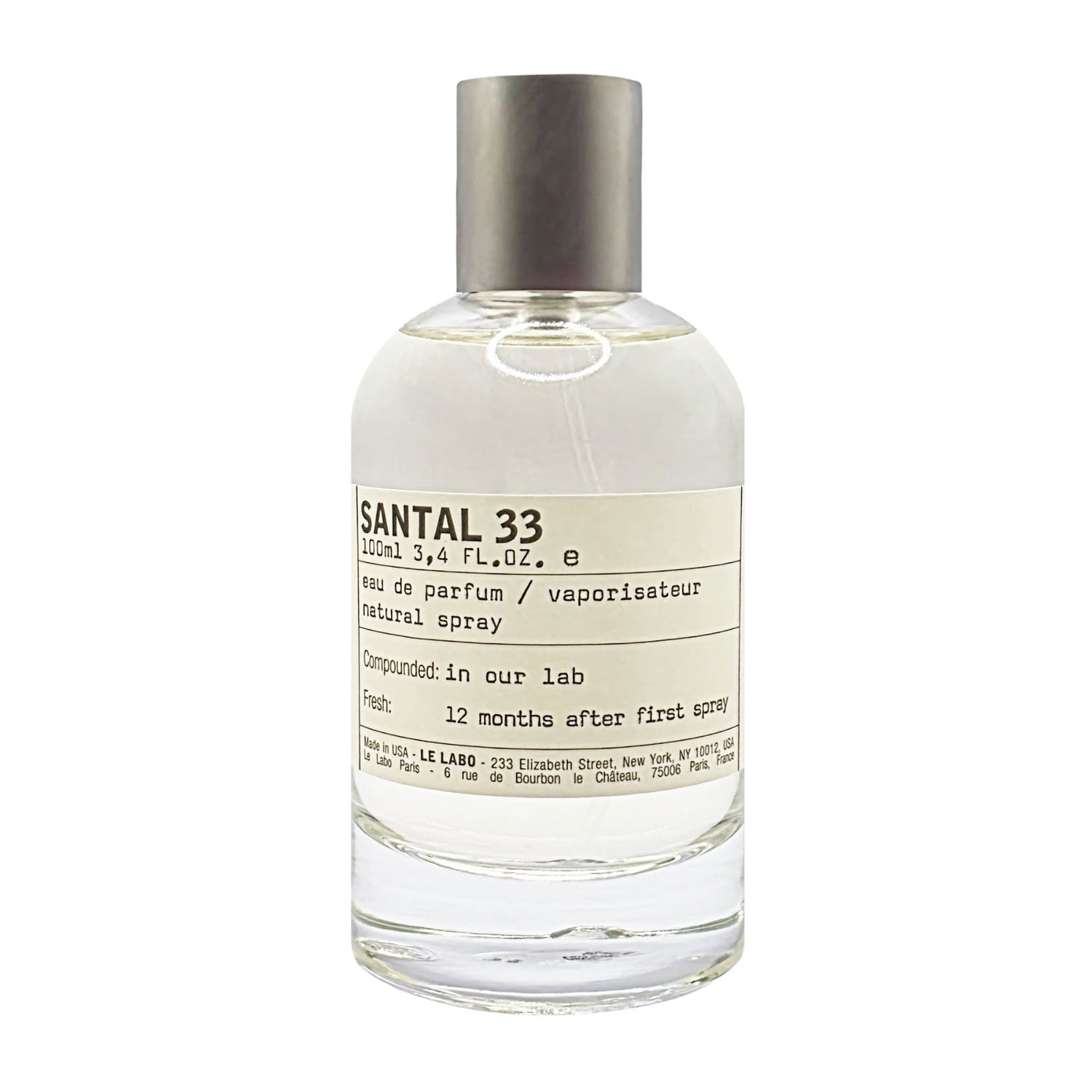 Le Labo Santal 33 Eau de Parfum sample spray bottle, travel spray decant, fragrance tester
